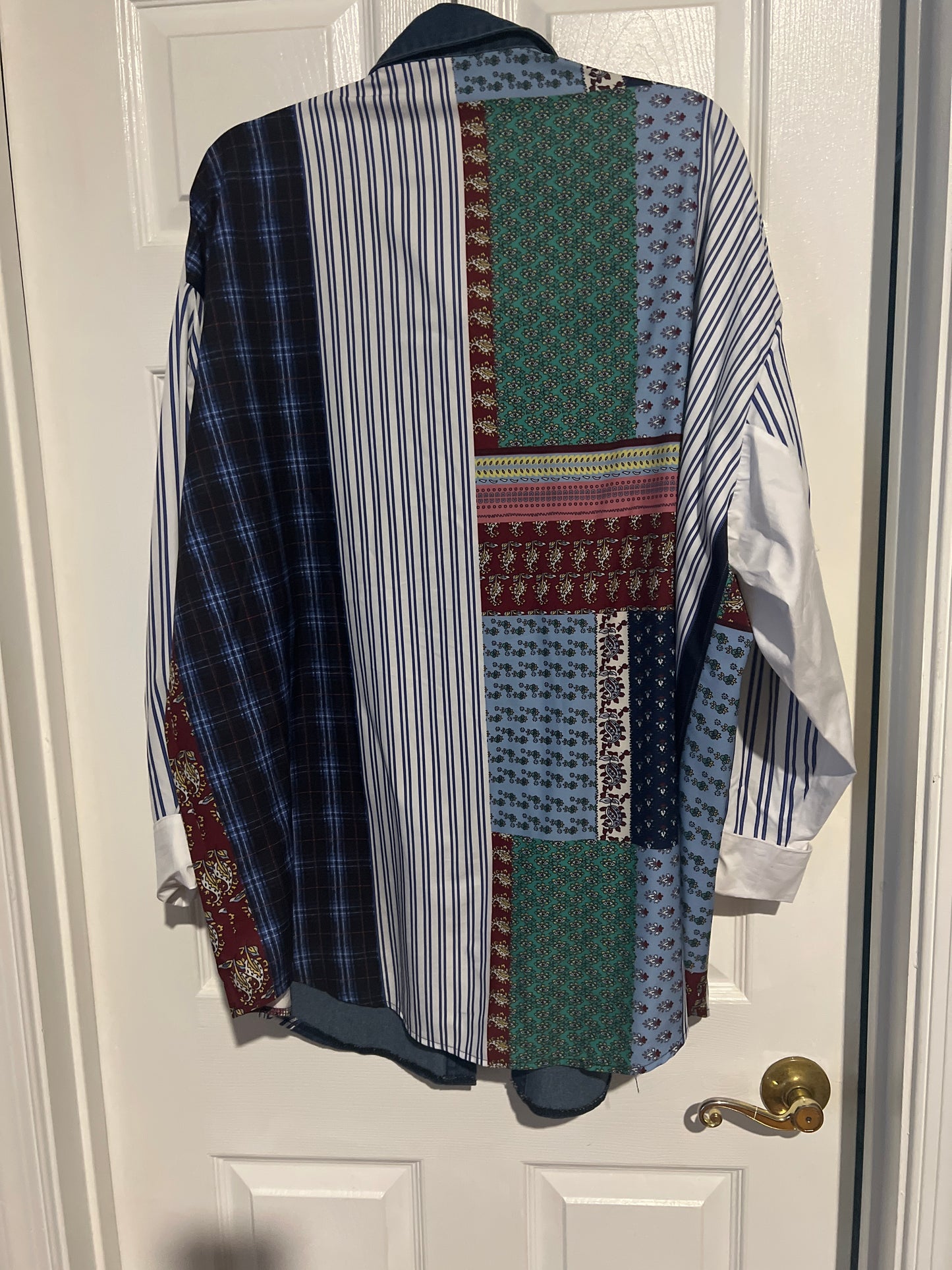 Mixed print shirt