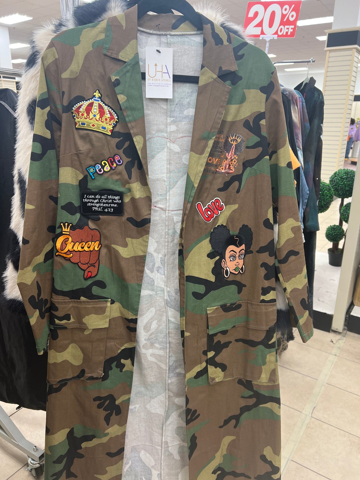 Camo Patched Duster