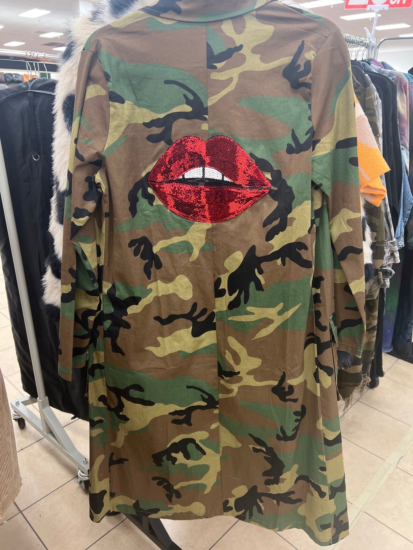 Camo Patched Duster