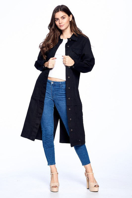 Distressed Denim Duster (more colors)