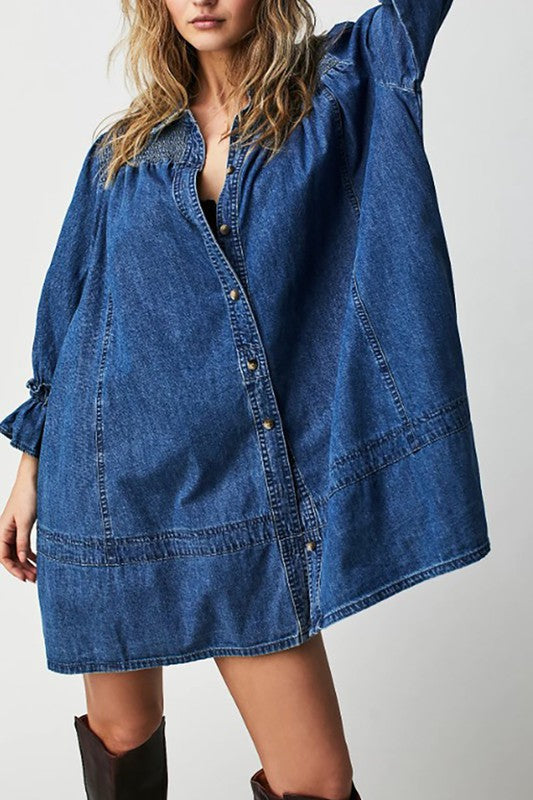 Let's Flow Denim Top