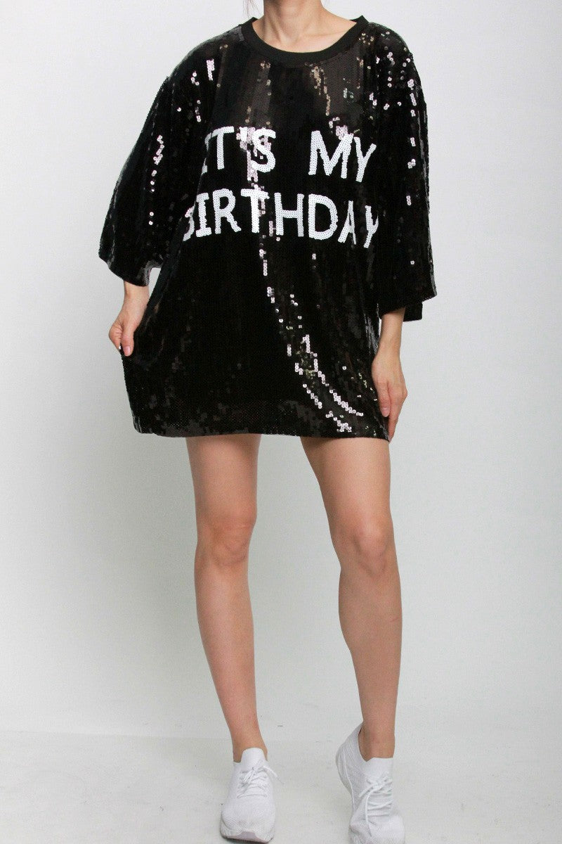 It's My Birthday Bling Top