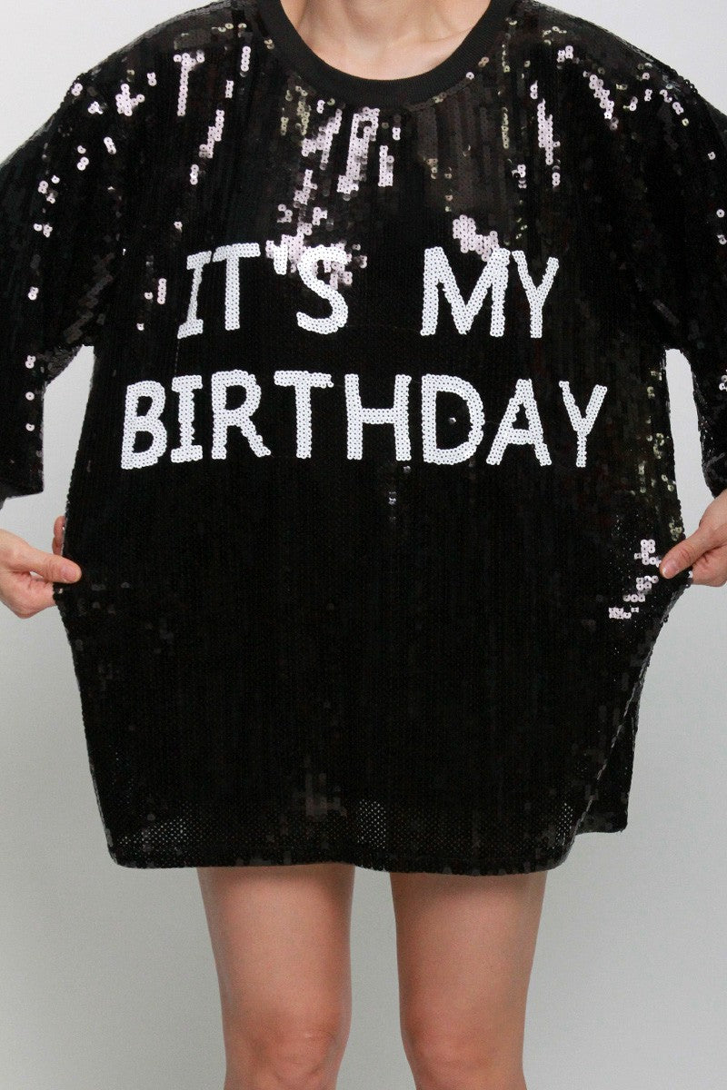 It's My Birthday Bling Top